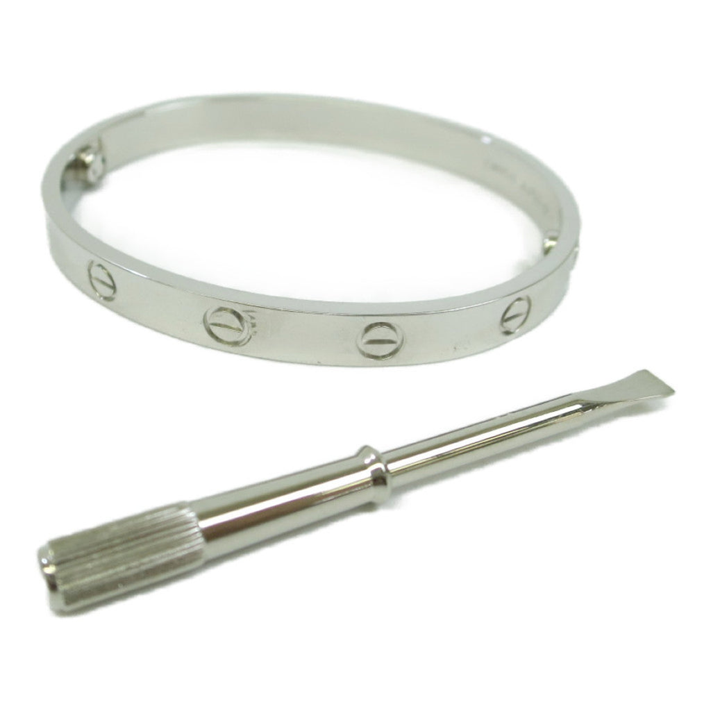 18K White Gold Love Bracelet Bangle W9233