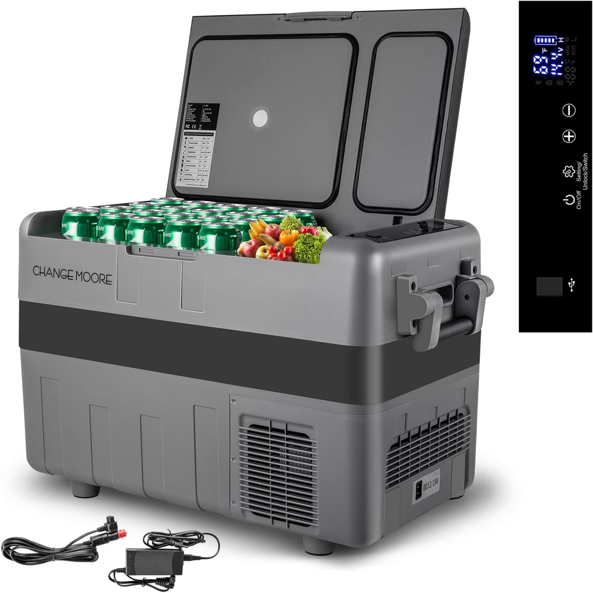 42-Quart Electric Cooler Freezer Refrigerator with AC Adapter B352936