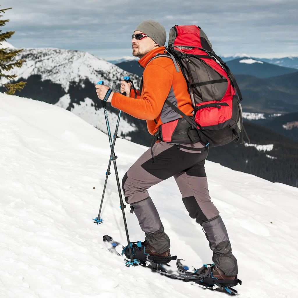 25 Inches Light Weight Snowshoes with Trekking Poles O34097