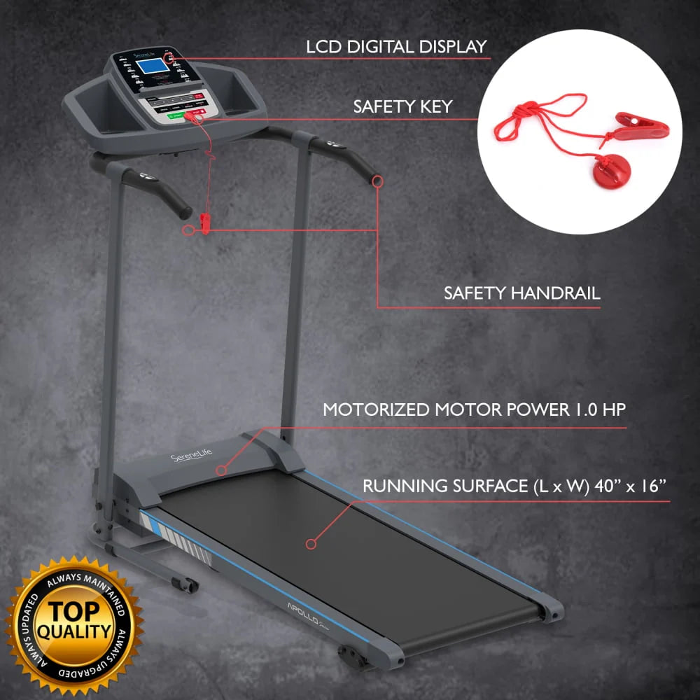 Foldable Cardio Exercise Machine with LCD I247
