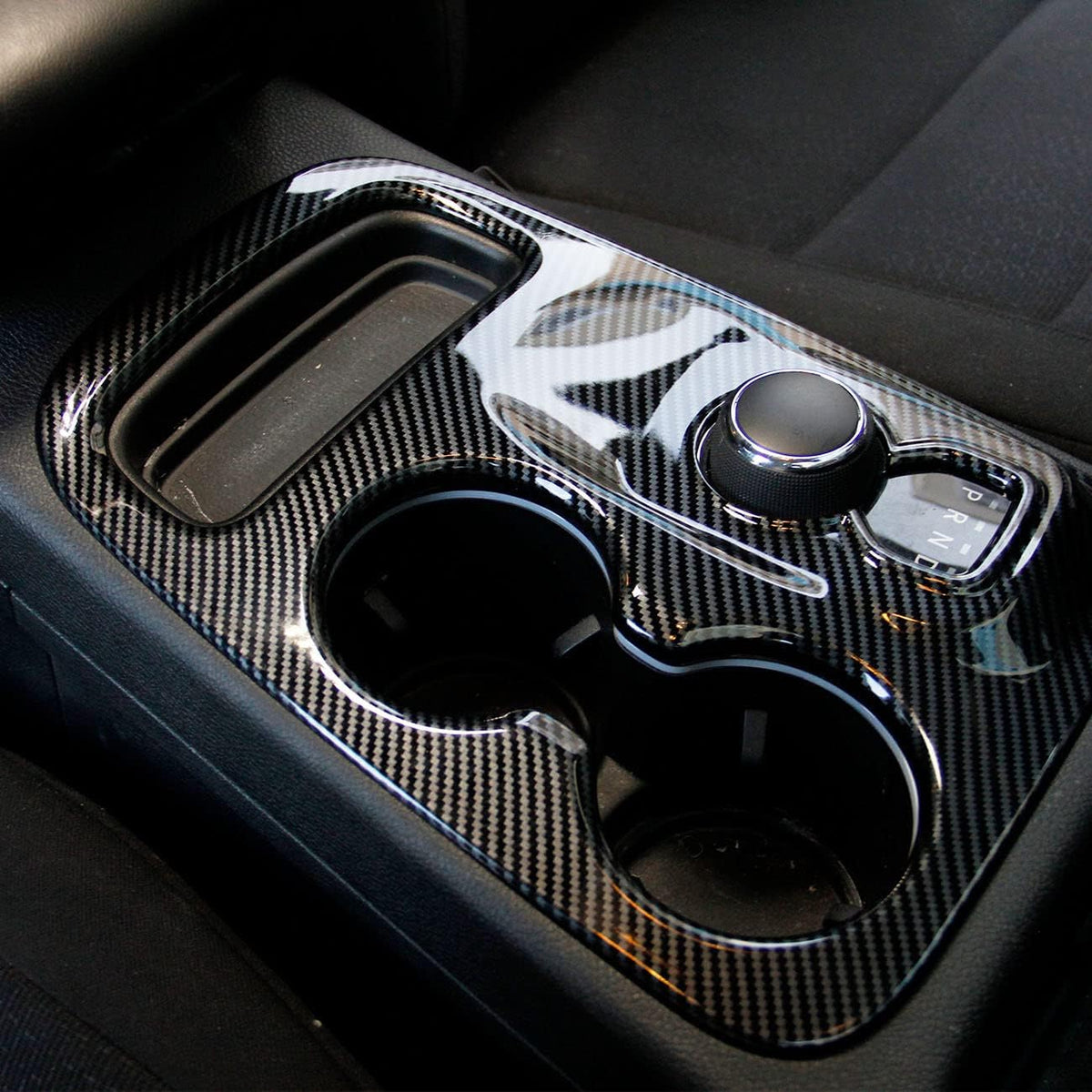 Carbon Fiber Gear Shift Panel Trim Pack of 2 O636
