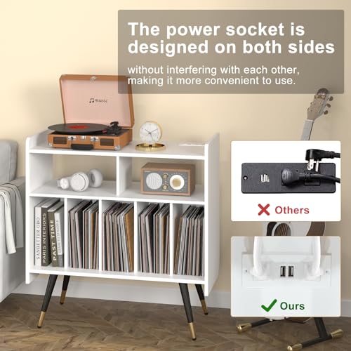 Black Vinyl Record Storage Cabinet A419