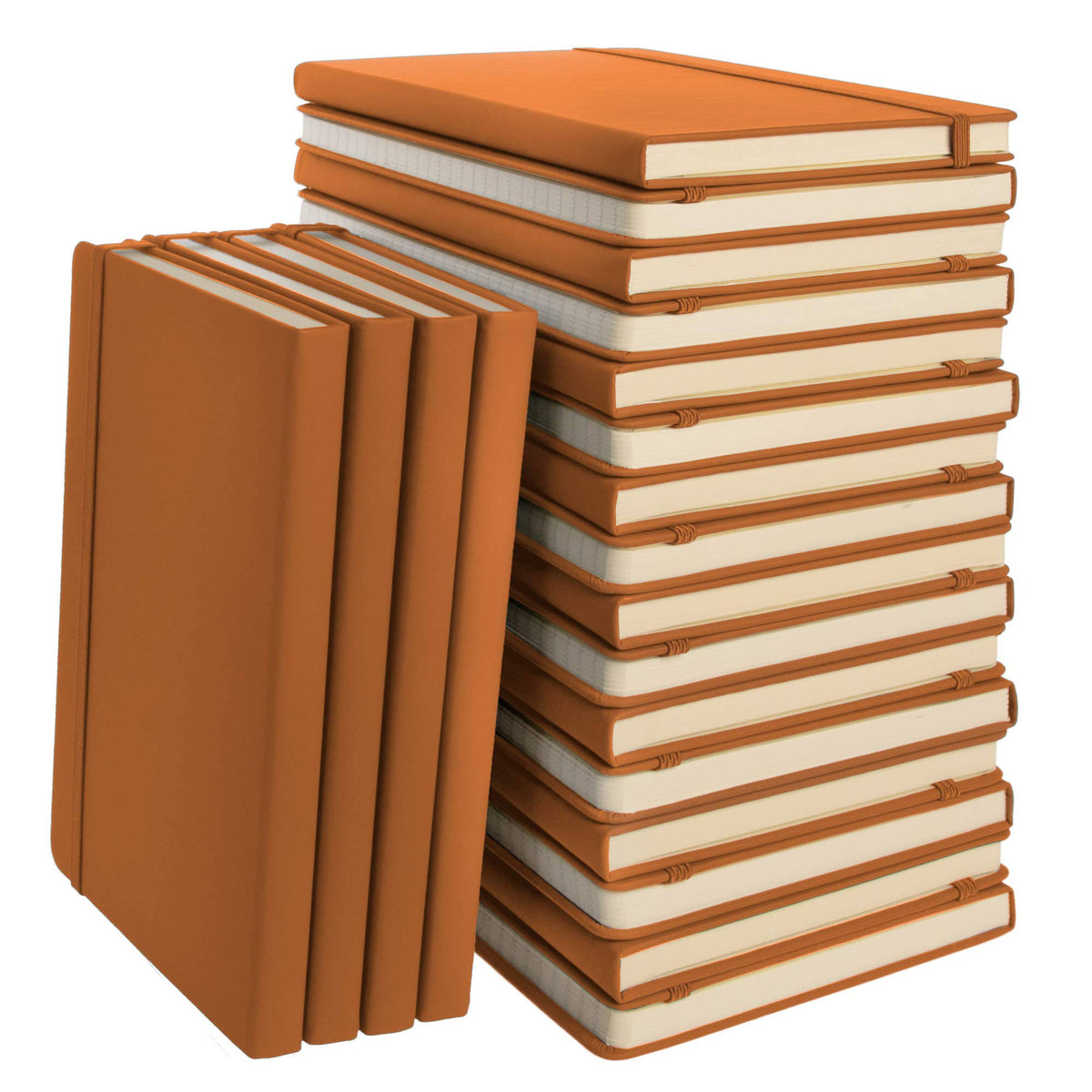 20pk A5 Hardcover Journal Notebook, 5.7x8.4, Brown S81074