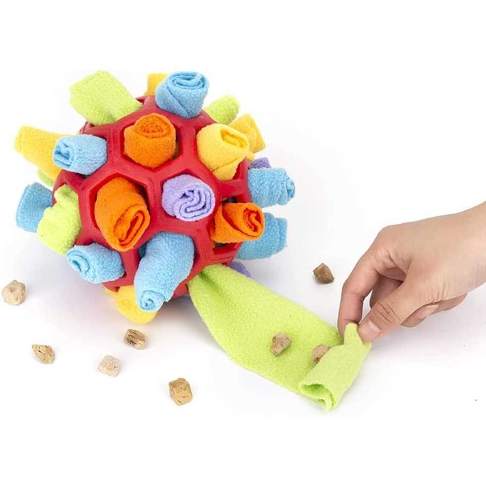 Interactive Dog Puzzle Toy Snuffle Ball Slow Feeder F350418