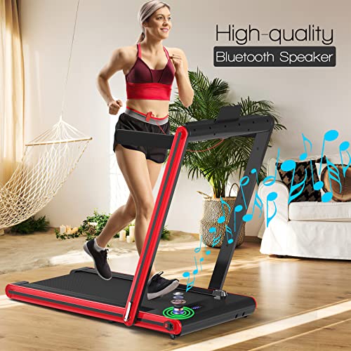 2 in 1 Folding Treadmill with LED Display N39159