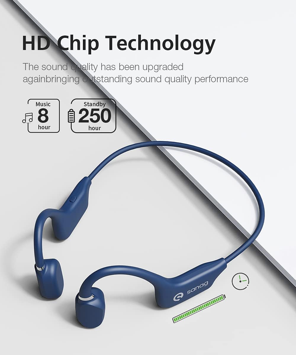 Open-Ear Wireless Air Conduction Headphones Bluetooth 5.0 with Mic V12628