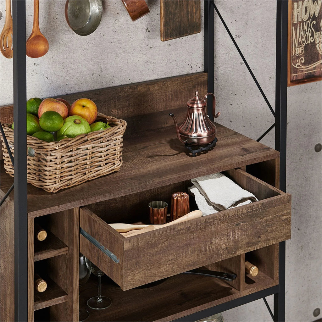 Oak Wood Baker's Rack Y786