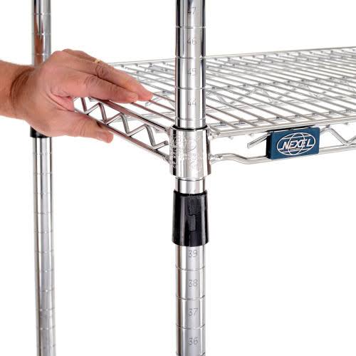 Chrome Wire Shelving Starter 48x22W x 18x22D x 86x22H B798764
