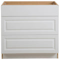 White 3-Soft Close Drawers Base Cabinet V178