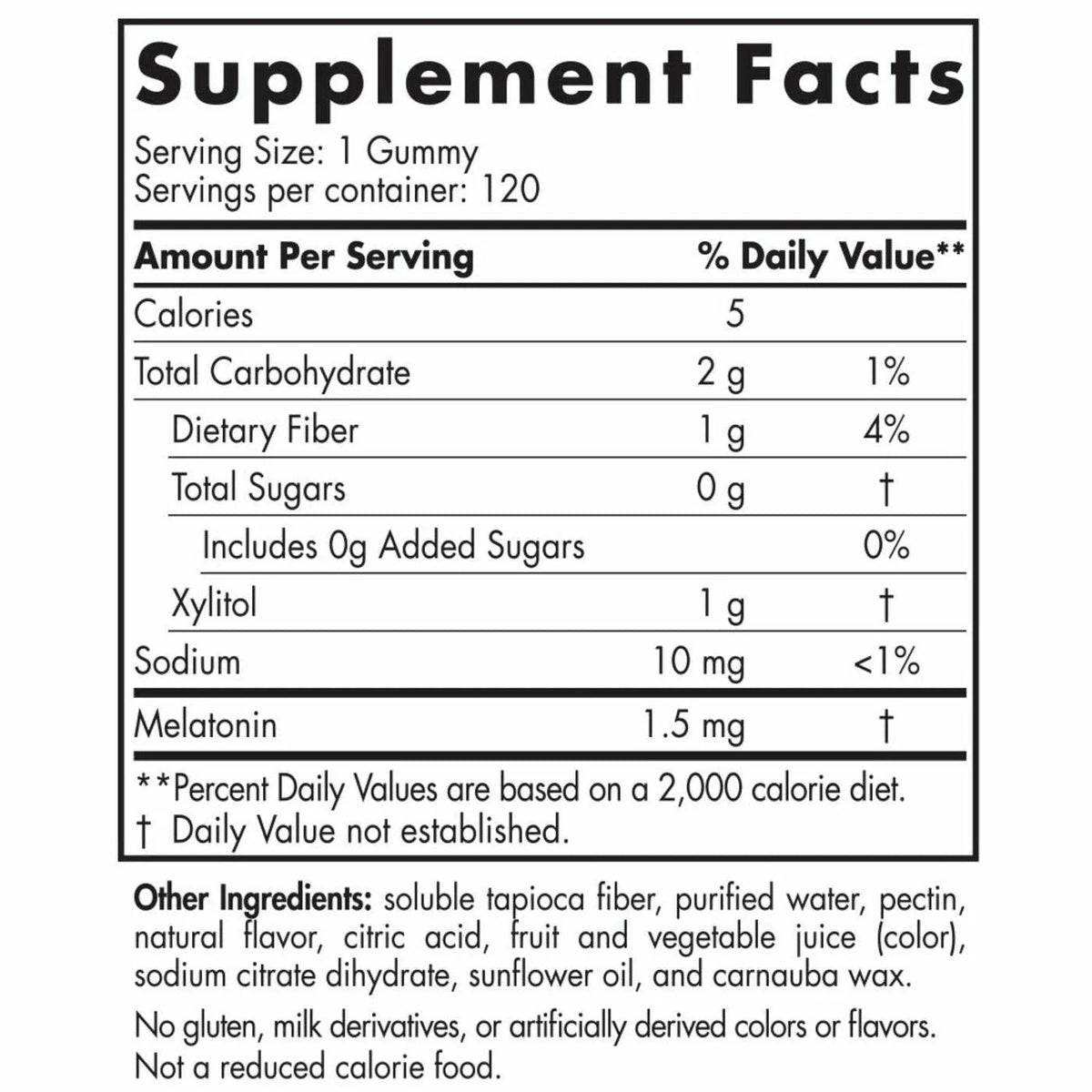 Zero Sugar Melatonin Gummies M60487