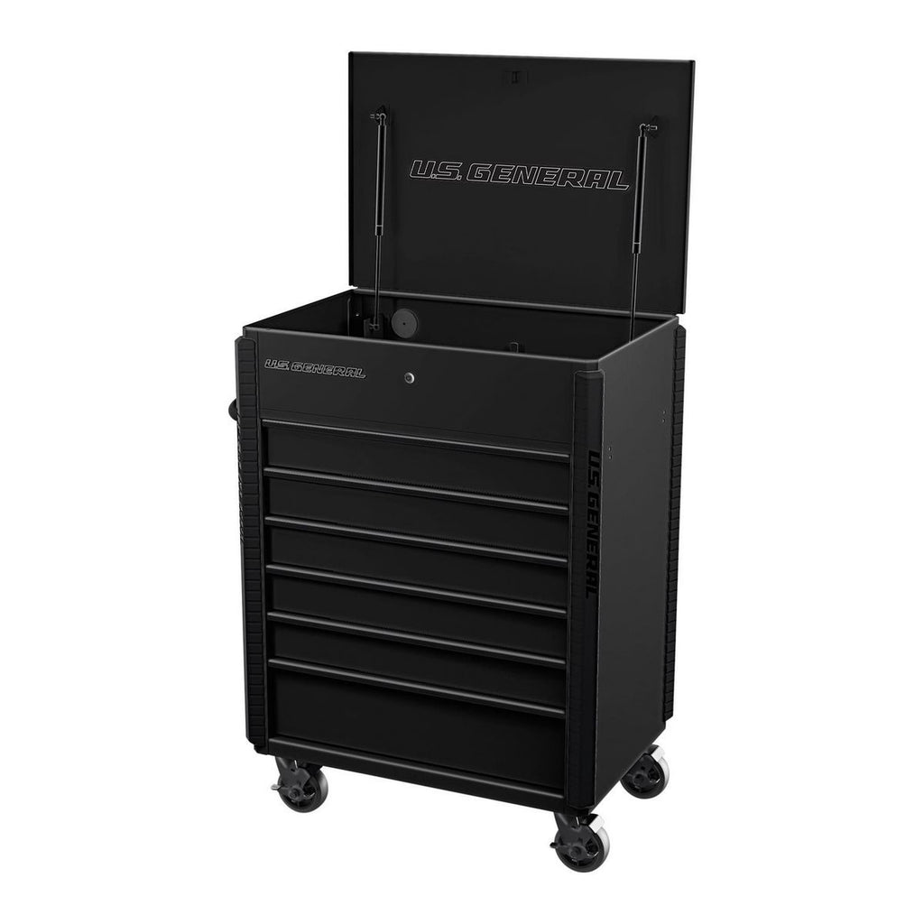 6 Drawer Slate Gray Service Cart N1881