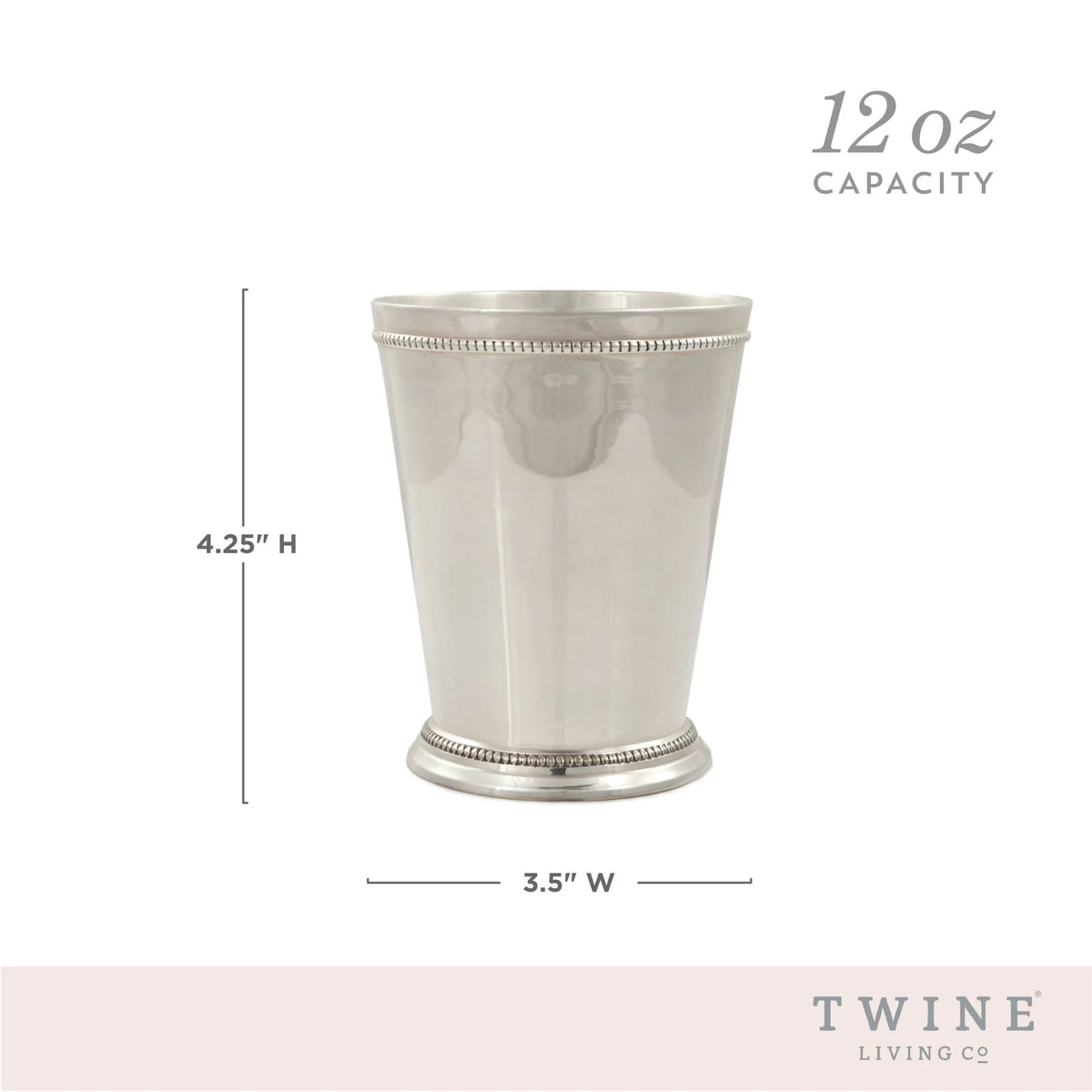Mint Julep Cup, Set of 1, 12oz, Silver P293