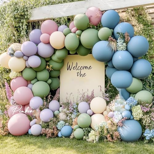 Christmas Balloon Arch Kit, Dark Green Red Pearl White Gold Balloons S179