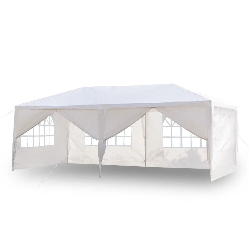 10'x 20' Canopy Tent with 6 Removable Sidewalls White D807969