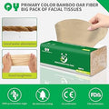 3 Ply Natural Unbleached Bamboo Facial Tissues 12 Packs U5748