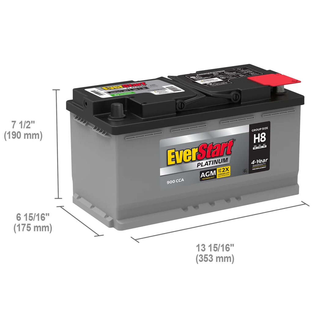AGM Battery Group Size H8 12 Volt 900 CCA Q16720