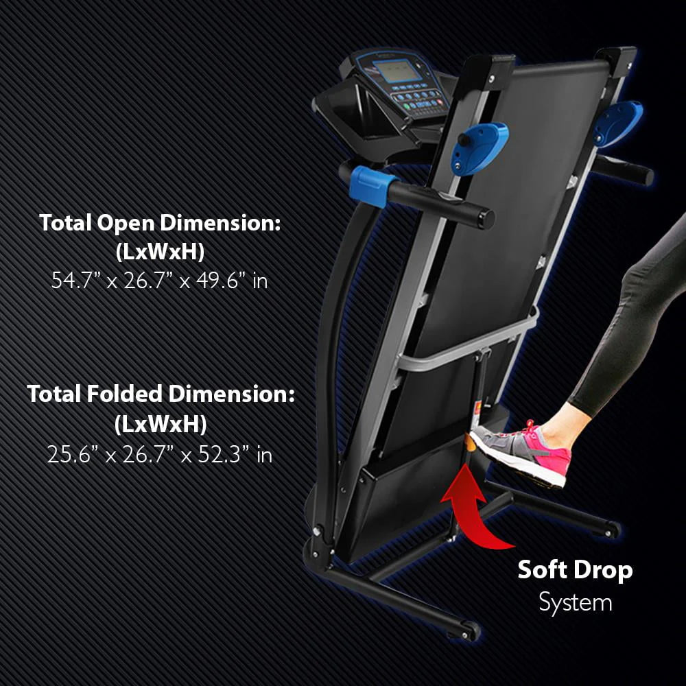 Foldable Cardio Exercise Machine with LCD I247