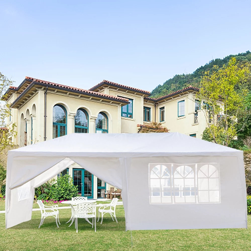 10'x 20' Canopy Tent with 6 Removable Sidewalls White D807969