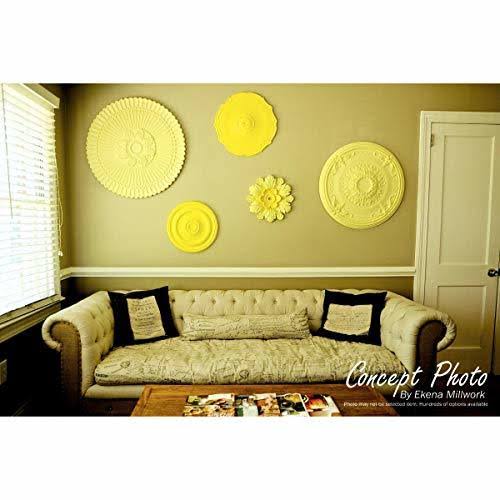 9x22OD x 4 1/8x22ID x 5/8x22P Ceiling Medallion, Hand-Painted Spartan Stone L48781