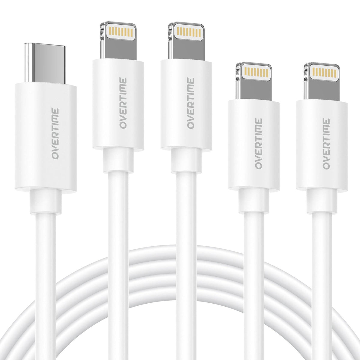 Lightning to USB-C Cable 4 Pack 6ft, 10ft X64050