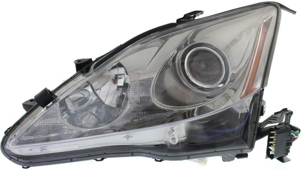Passenger Side Headlight Assembly for Lexus IS250 / IS350 2006 2008 HID Auto Leveling C7315