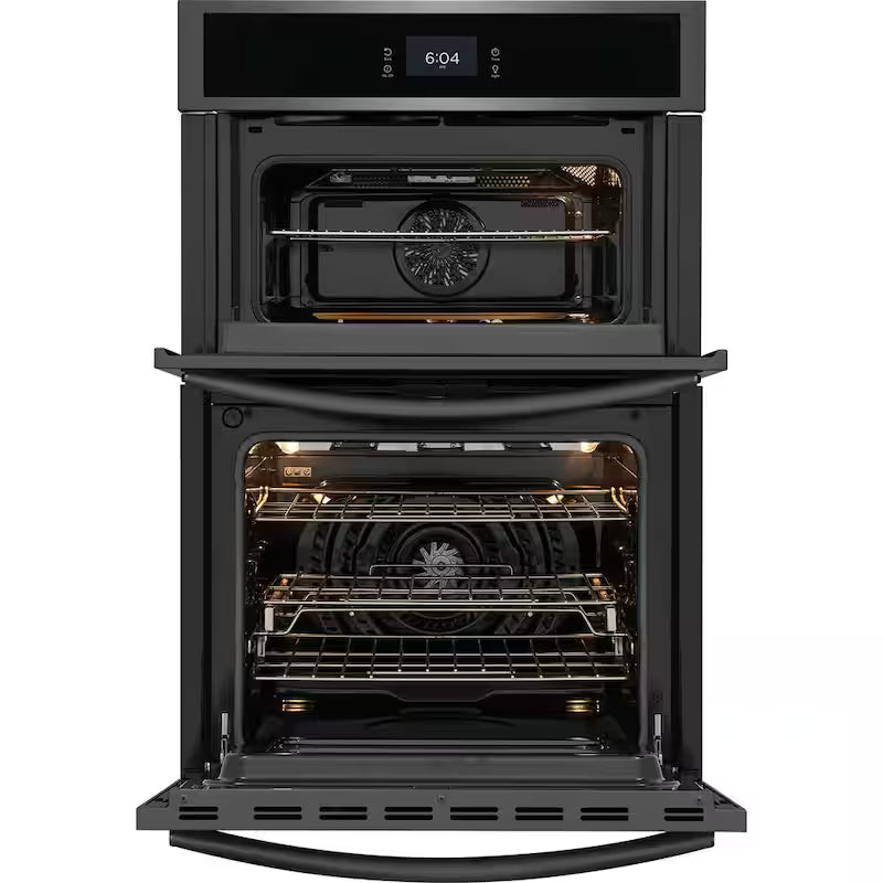 27 in Electric Built-In Wall Oven & Microwave Combination Black Stainless Steel Y838895