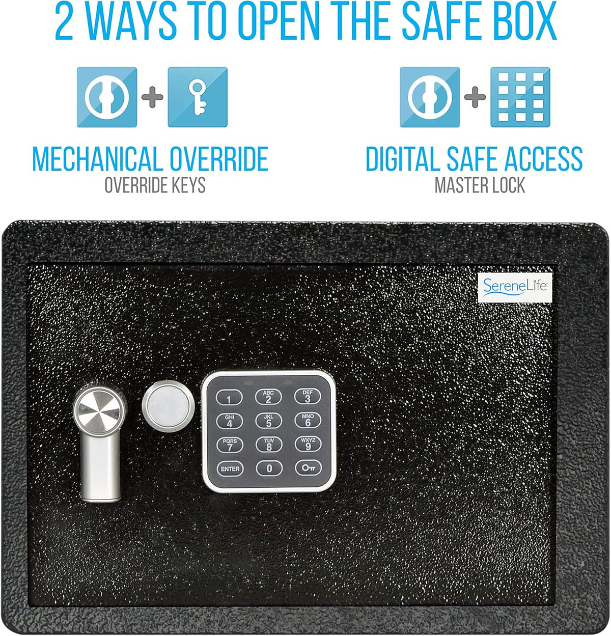 Digital Combination Lock Safe with Mechanical Override O811463