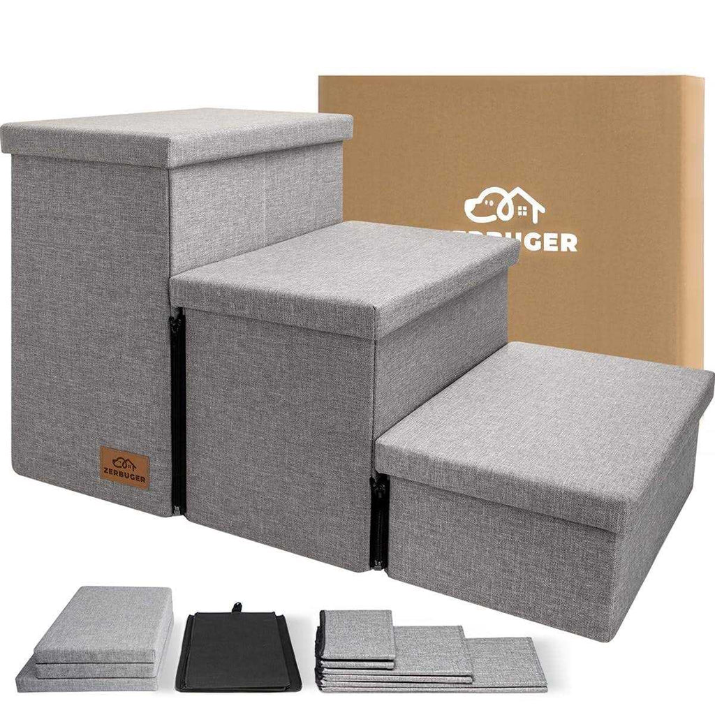 Foldable Dog Stairs with Storage O30177
