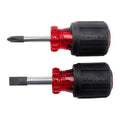 2 Piece Cushion Grip Stubby Screwdriver Set Y568