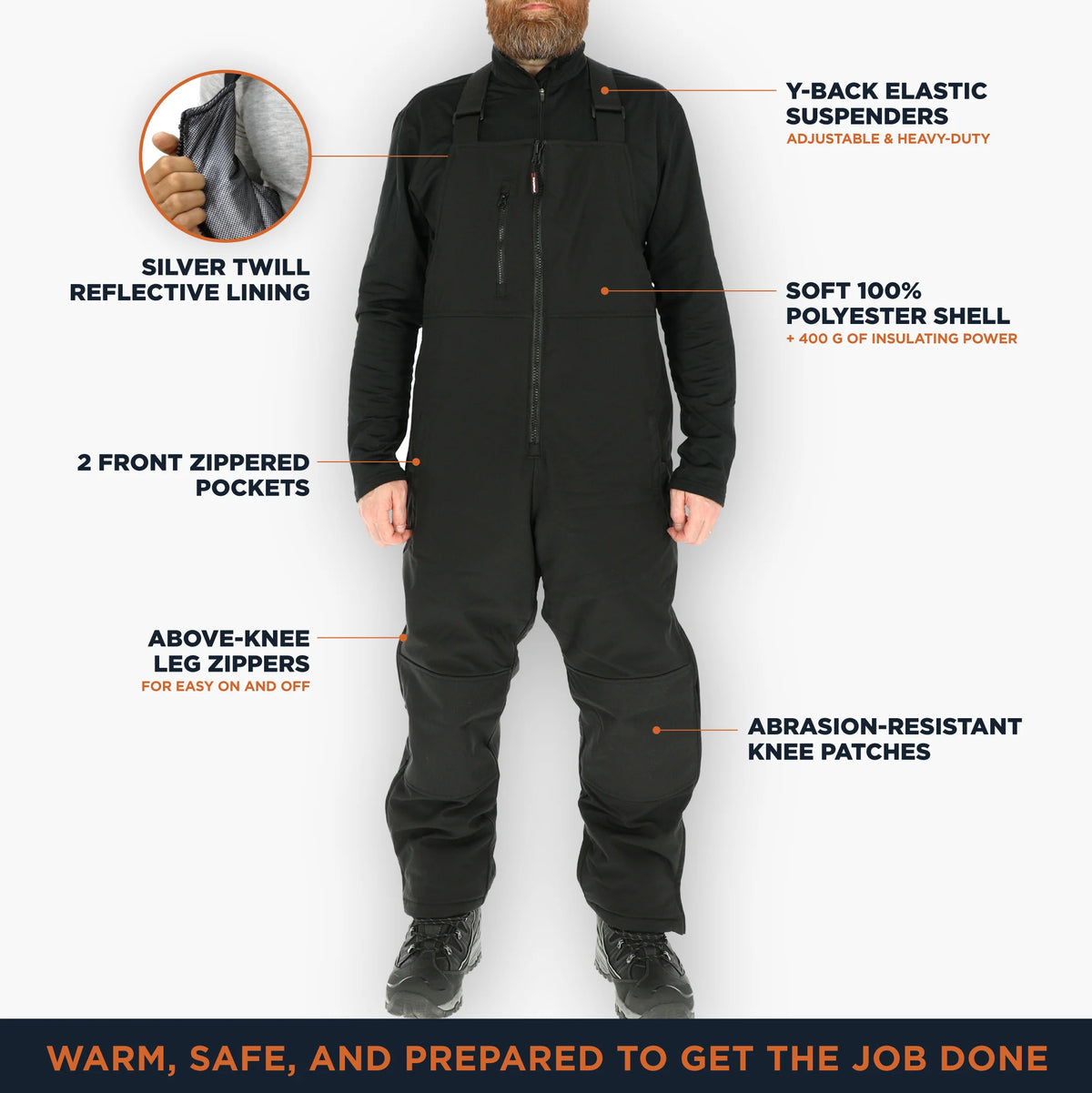 4XL Insulated Softshell High Bib Overalls K772031