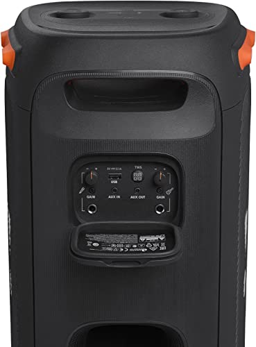 Black Portable Party Speaker with Built-in Lights V729163