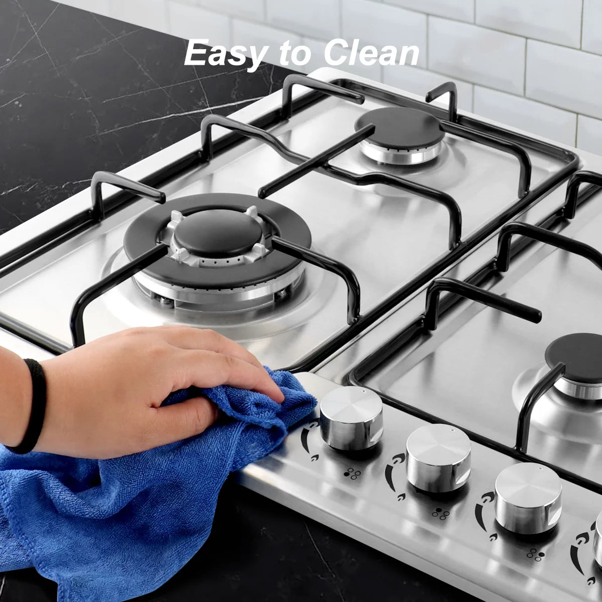 4 Burner Stainless Steel Gas Cooktop H7886