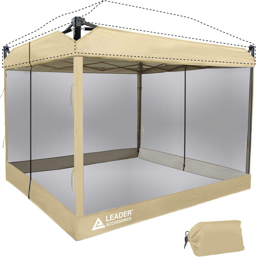 Mesh Screen Zippered Wall Panels for 10' x 10' Canopy B747