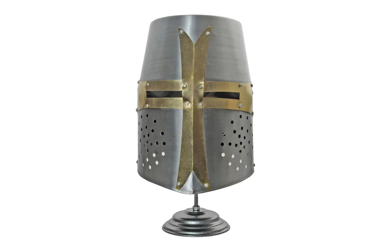 Carbon Steel Barrel Helm with Stand U9708
