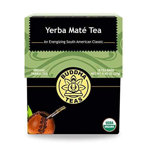 Organic Yerba Mate Tea, 18 Bleach-Free Tea Bag K225088