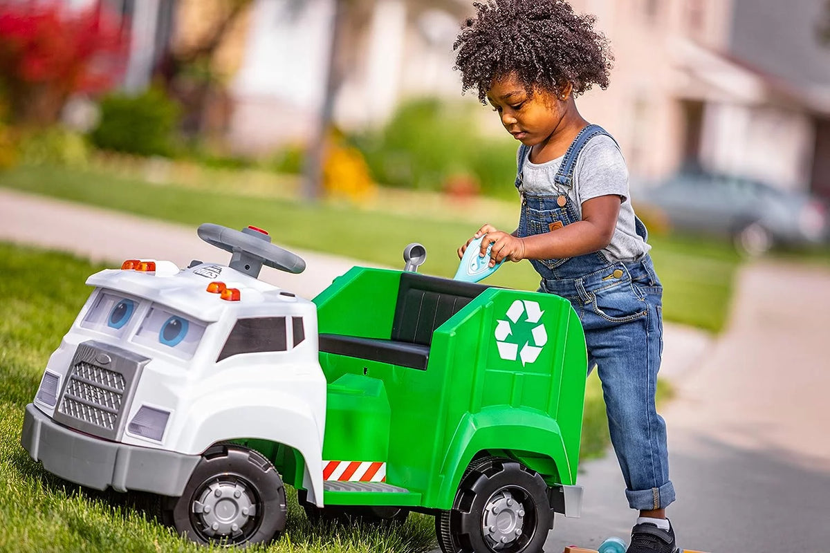 Toddler Recycling Truck Ride On Toy with 6 Volt Battery and Charger A724