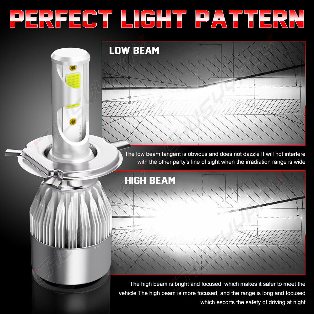 4pcs LED Headlight Bulbs Combo C3349