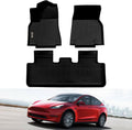 Black Waterproof Custom Fit Floor Mats for Tesla Model Y O6355
