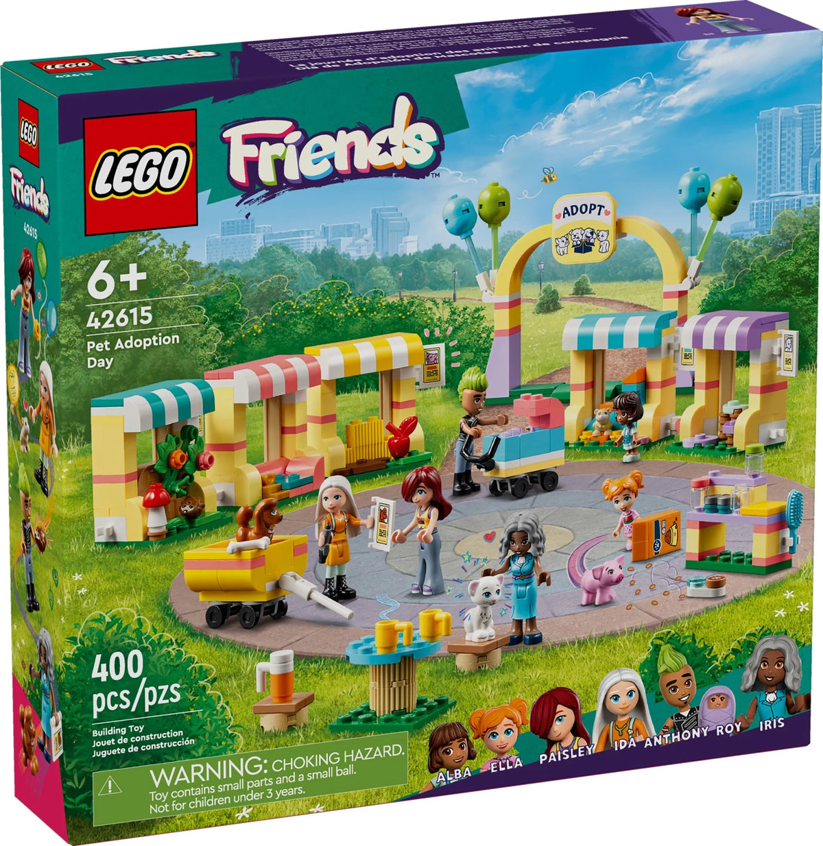 LEGO Friends Pet Adoption Day Toy Animal Set with 7 Characters and 5 Animal Figures L535017