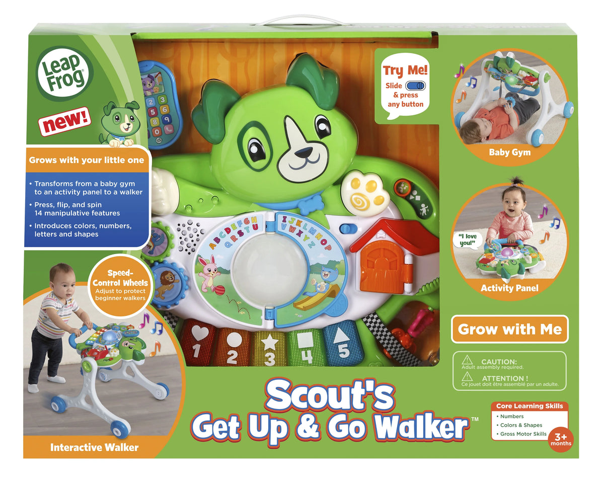 Green 3-in-1 Baby Walker Gym Floor Play Toy X487