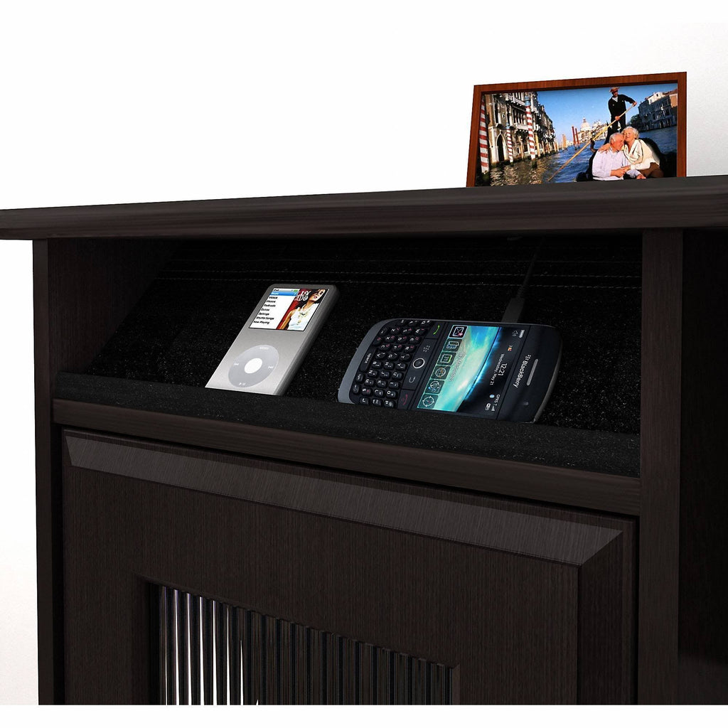 L Shaped Desk with Hutch and Low Storage Cabinet W155230