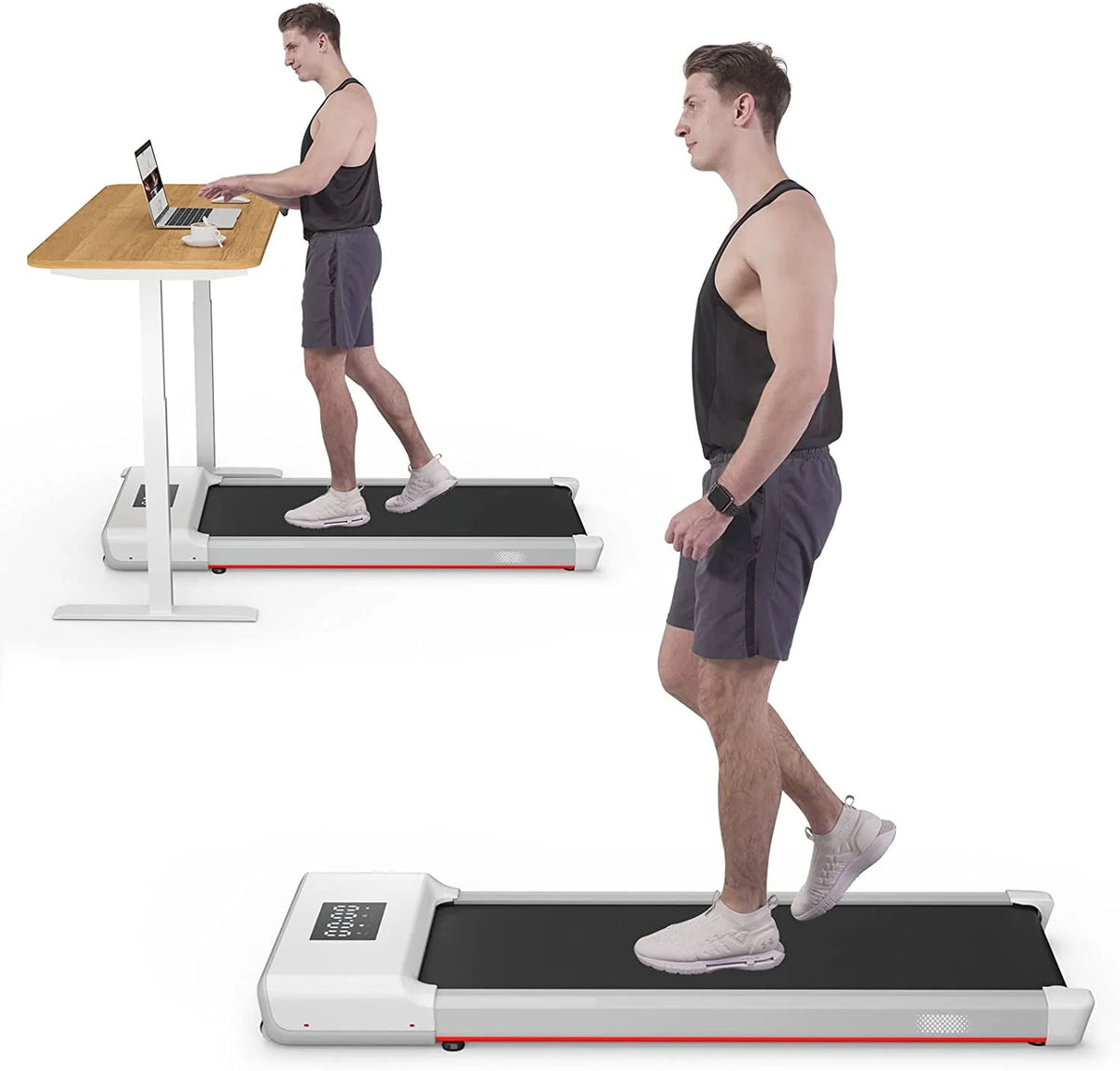 2.5Hp 300lbs Walking Pad Treadmill with Remote Control Q9479