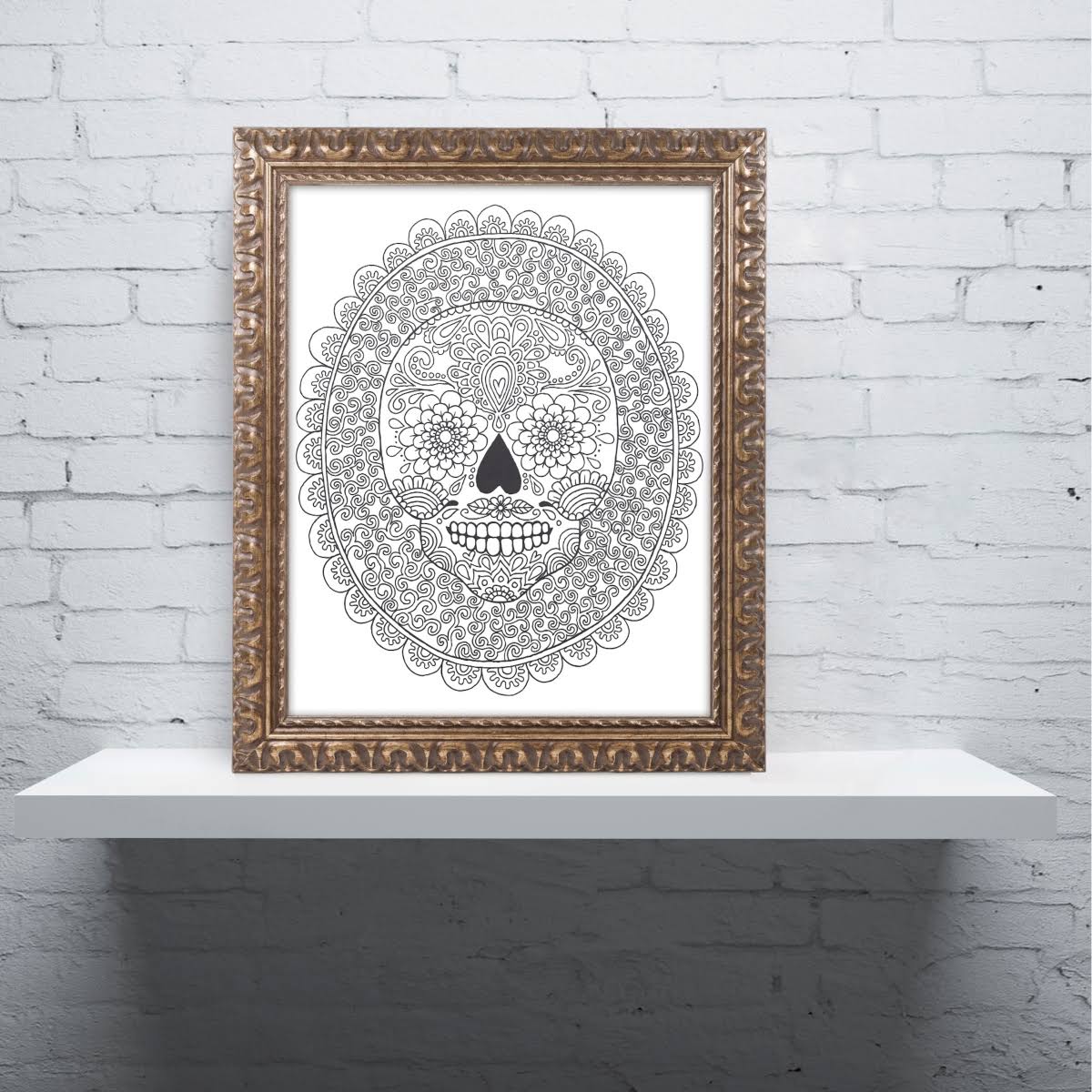 Gold Ornate Frame 11x14-Inch Art W6274