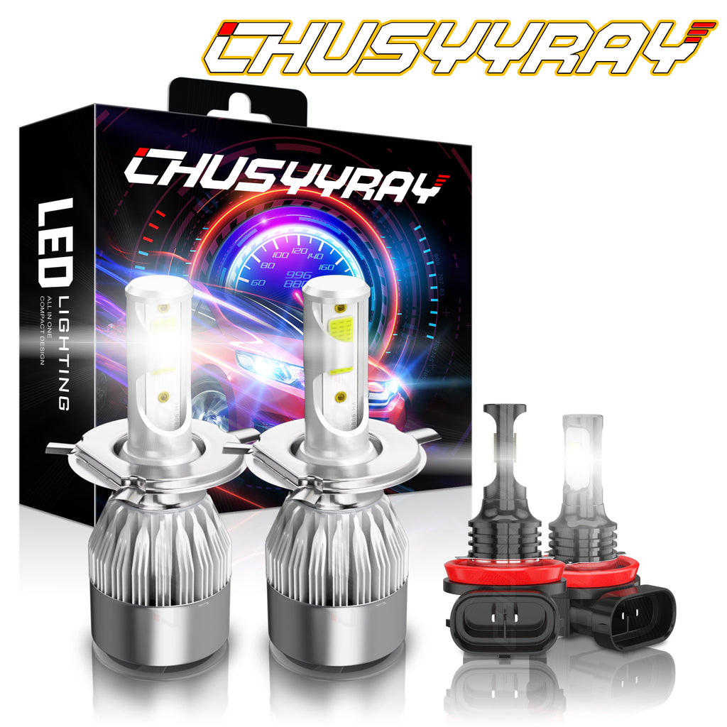 4pcs LED Headlight Bulbs Combo C3349