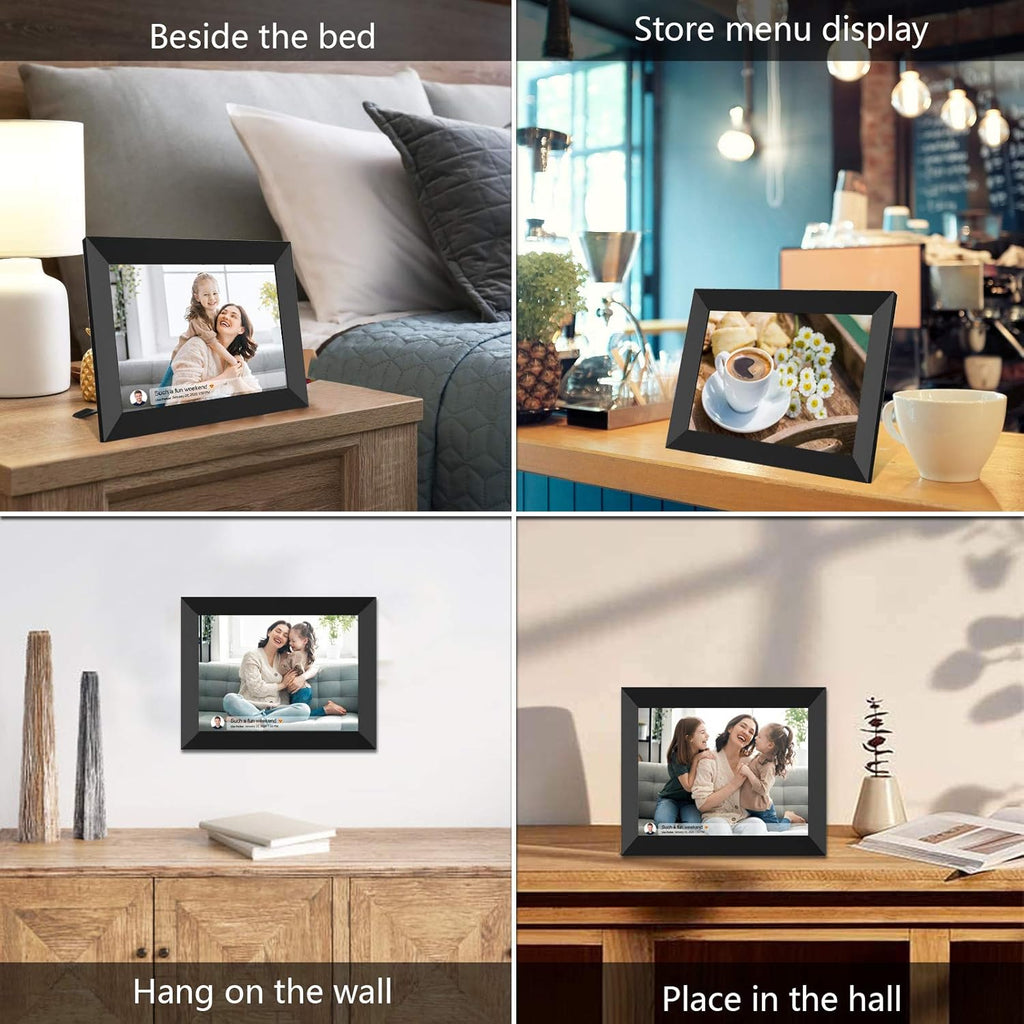 10 Inch Smart WiFi Digital Photo Frame 2K IPS LCD Touch Screen 16GB Storage T6834