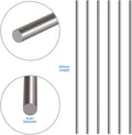 6Pcs 3mm x 300mm Stainless Steel Solid Round Rod Lathe Bar Stock A247274