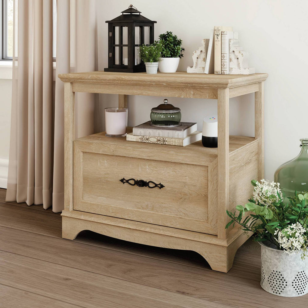Orchard Oak Wood Lateral File Cabinet B59542