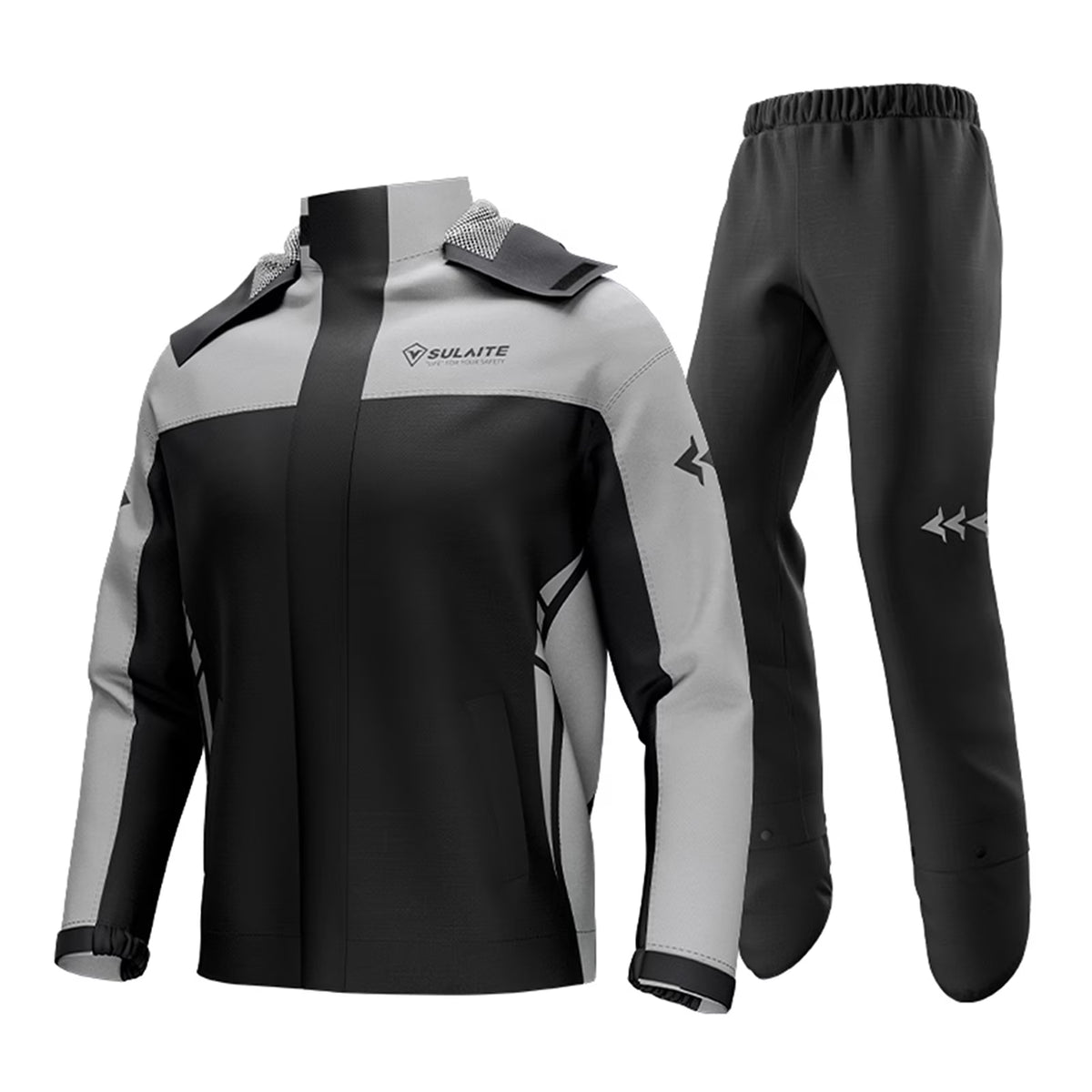Waterproof Motorcycle Rain Suit Jacket and Pants with Storage Bag Z2153