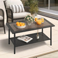 Black Wicker Coffee Table W810483