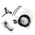 Chrome Handle with Black Nylon Hose C383